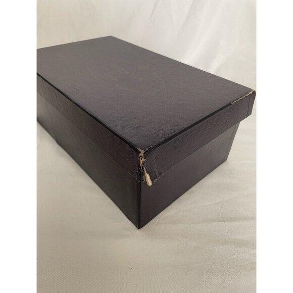 Prada Vintage Burgundy Leather Square Toes Pumps 7 - Picture 7 of 9